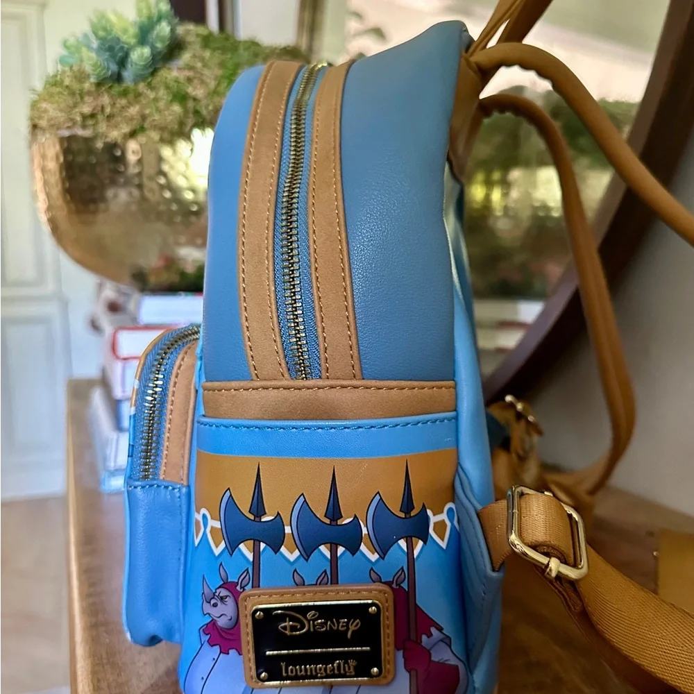 Loungefly Mini Backpack - Disney’s Robin Hood (Blue & Tan)